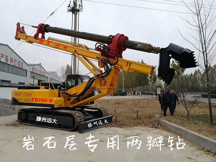 岩石层专用好色先生TV在线观看，钻头为两瓣钻，打桩深度30米，支持定做